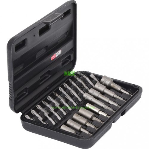 1/4" bit- és becsavaró szerszámkészlet, 31 részes
