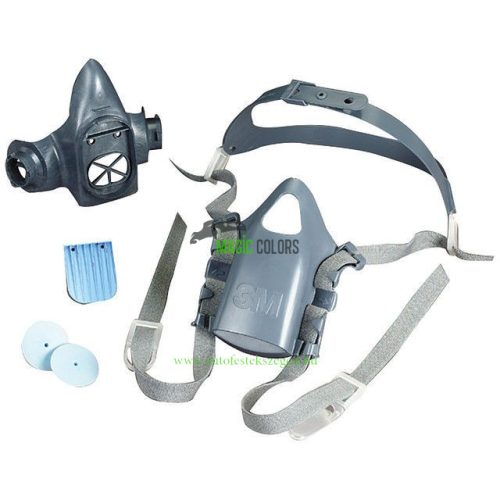 3M™ 7502 Szilikon Ikerszűrős Félálarc (M)