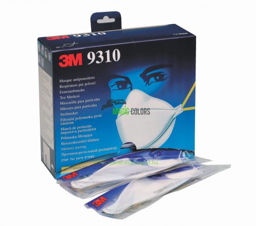 3M™ 9310 Pormaszk - Paneles részecskeszűrő (FFP1)