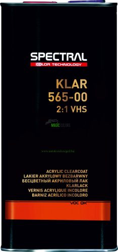 Novol KLAR 565–00 Kétkomponensű Extra gyors VHS színtelen lakk 2:1 (5L)