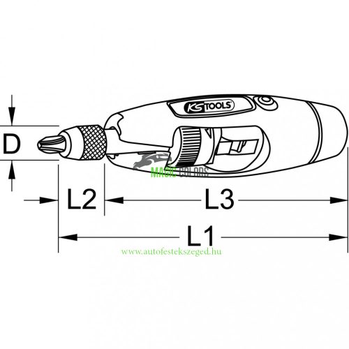 1/4" T-fogantyús racsnis bitcsavarhúzó, 7 részes