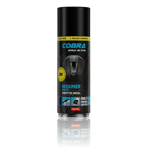 Cobra Festék Spray 2K DTM  - Fekete (400ml)