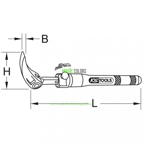  KS-TOOLS Teleszkópos forgófejes pajszer