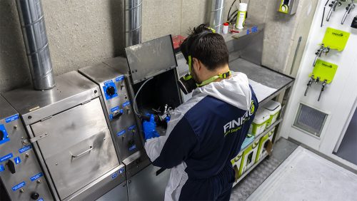 Finixa automata pisztolymosó berendezés, automata öblítéssel