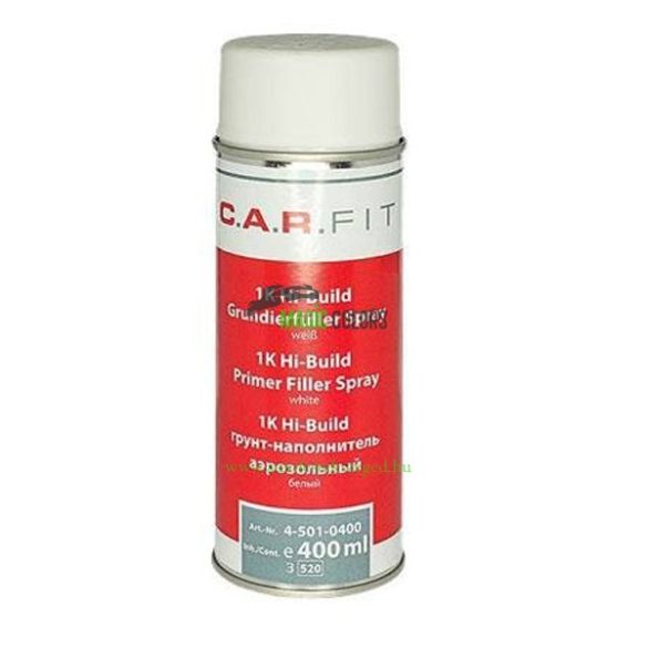 C.A.R. Fit 1K rozsdagátló alapozó és Füller Spray - Fehér (400ml)