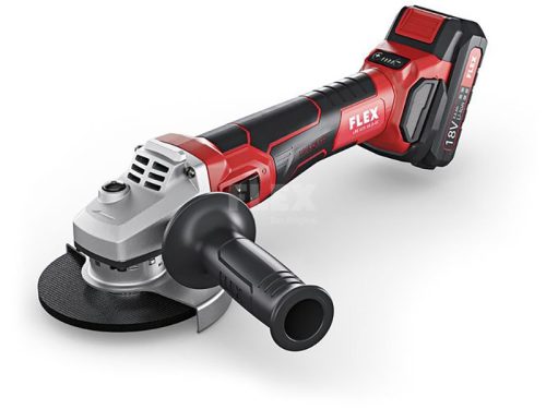 FLEX LBE 125 18.0-EC Fordulatszámszabályzós akkumulátoros sarokcsiszoló, fékkel 18.0 V, 125 mm