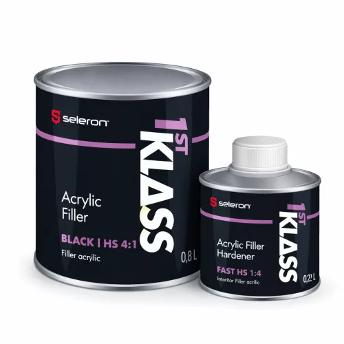 HS 4:1 Acrylic Filler + Hardener 1L /Black/ – 1st KLASS