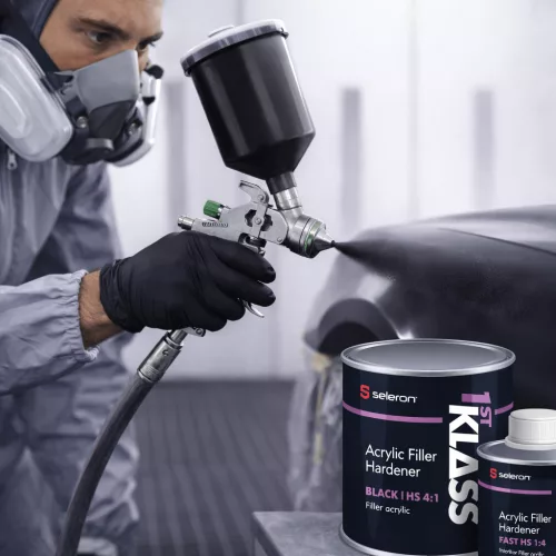 HS 4:1 Acrylic Filler + Hardener 1L /Black/ – 1st KLASS