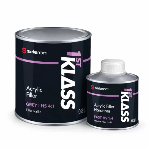 HS 4:1 Acrylic Filler + Hardener 1L /Grey/ – 1st KLASS