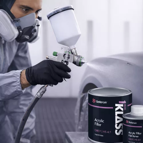 HS 4:1 Acrylic Filler + Hardener 1L /Grey/ – 1st KLASS