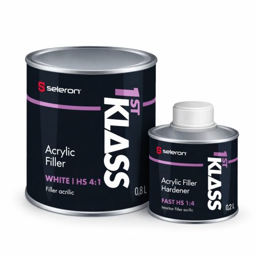 Akril Filler HS 4:1 + Edző (0,8L + 0,2L) /Fehér/ – 1st KLASS