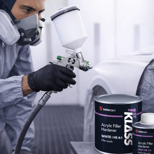 Akril Filler HS 4:1 + Edző (0,8L + 0,2L) /Fehér/ – 1st KLASS