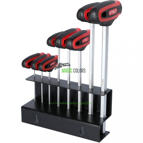 T-fogantyús belső hatlapú kulcskészlet, 8 részes