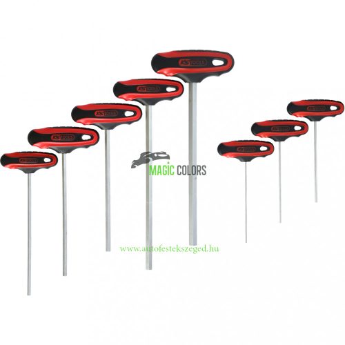 T-fogantyús belső hatlapú kulcskészlet, 8 részes