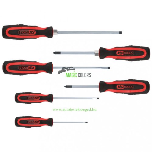 ERGOTORQUEplus Csavarhúzó készlet, 6 db-os, lapos, PZ