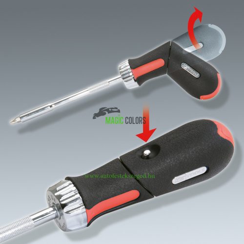 1/4" Revolver racsnis bites csavarhúzó, 7 részes