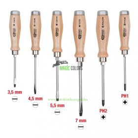   ERGOTORQUE WOODmax üthető csavarhúzók készletben, 6 részes