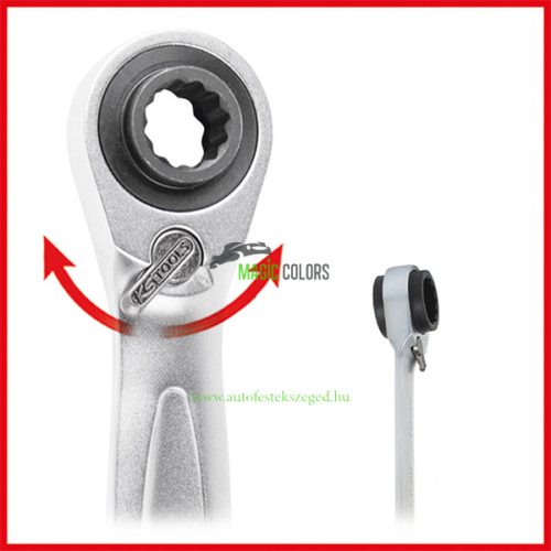 KSTools 4 az 1-ben GearPlus racsnis csillagkulcs, 10x19 – 13x17 mm