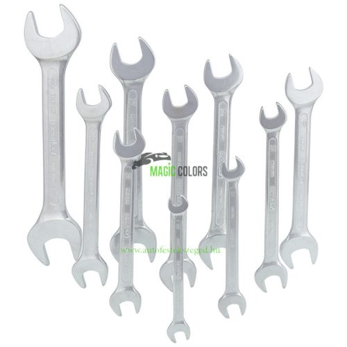 Kétoldalas villáskulcs készletben, 10 részes, 8-32mm