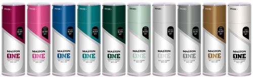 Maston ONE Univerzális Akril festék - RAL 9016 Traffic White - Selyem (400ml)