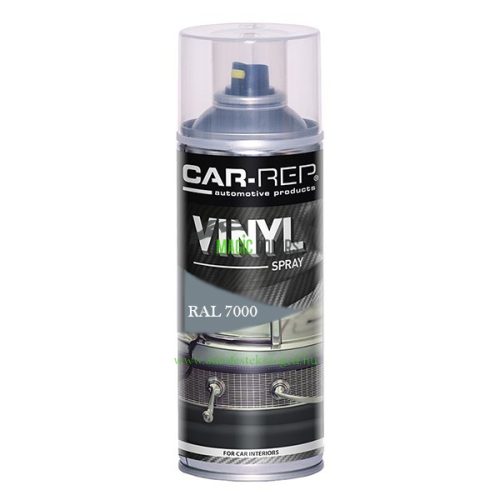 Car-Rep Világos Szürke VINYL Műszerfal, Bőr, Textil Felújító Spray RAL7000 (400ML)