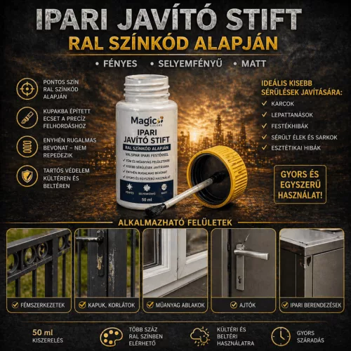 Ipari javító stift RAL színkód alapján – Valspar festékkel