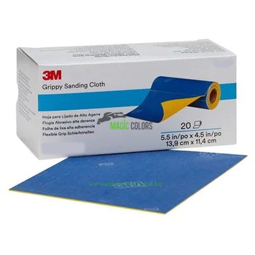 3M Grippy Csiszolókendőtekercs, 35115, 139 mm x 114 mm, P1500 (20db/doboz)