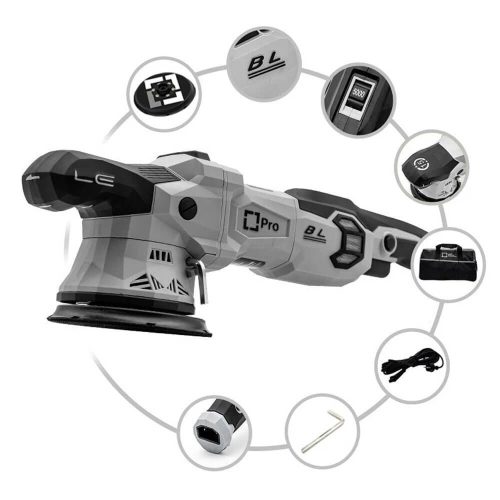 Liquid Elements T4500 Professional Szénkefe nélküli Excenteres Polírozógép (15mm)