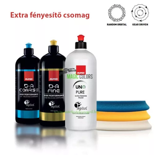 Rupes polírszett excenteres gépekhez - Nagy