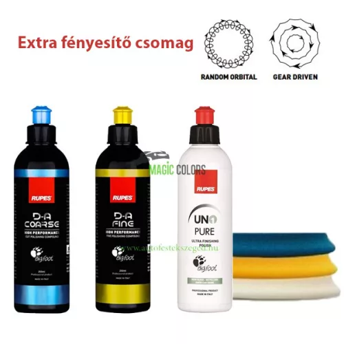 Rupes polírszett excenteres gépekhez - Kicsi