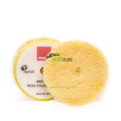 Rupes gyapjú korong (sárga-közepes) - LHR75E géphez Ø80-90mm