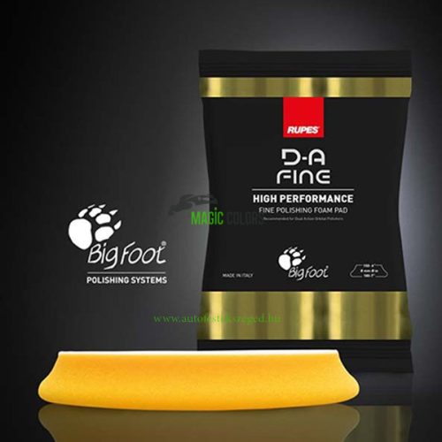 Rupes D-A finom polírszivacs 130/150mm (Sárga)