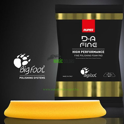 Rupes D-A finom polírszivacs 150/180mm (Sárga)