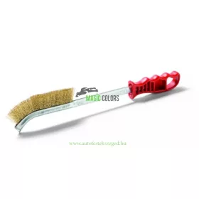 Bent, long, special wire brush