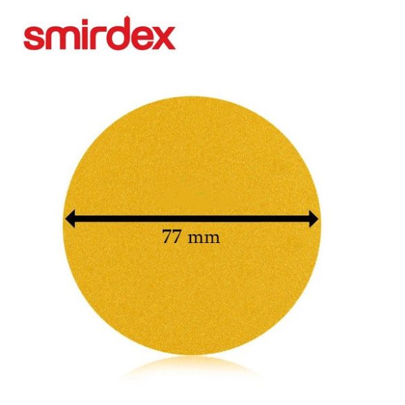 Smirdex 77mm lyuknélküli körpapír (P120)