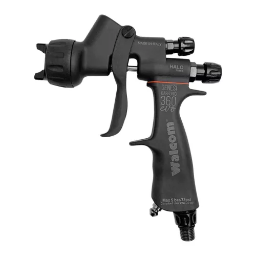 Walmec W023012 Genesi Carbonio Evo Halo Base 1.2 Spray Gun – With Pressure Regulator