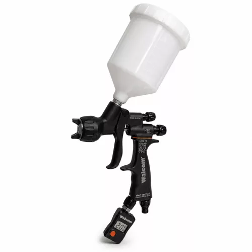 Walmec W023013 Genesi Carbonio Evo Halo Base 1.3 Spray Gun – With Pressure Regulator