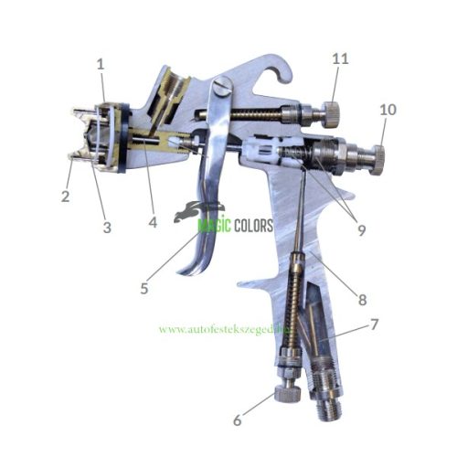 Walmec 803013 Slim Kombat HALO Fényezőpisztoly (1.3)