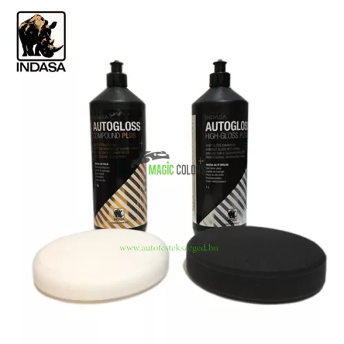 Indasa egy lépcsős polírszett - polírpaszta + szivacs (Nagy)