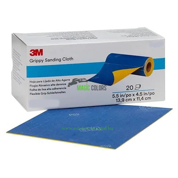 3M Grippy Csiszolókendőtekercs, 35116, 139 mm x 114 mm, P2000 (20db/doboz)