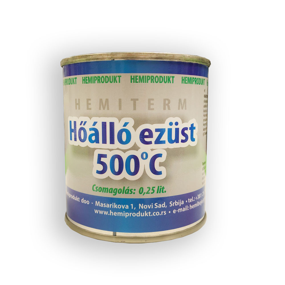 Hemiterm Hőálló Ezüst festék 500°C (0,25L)